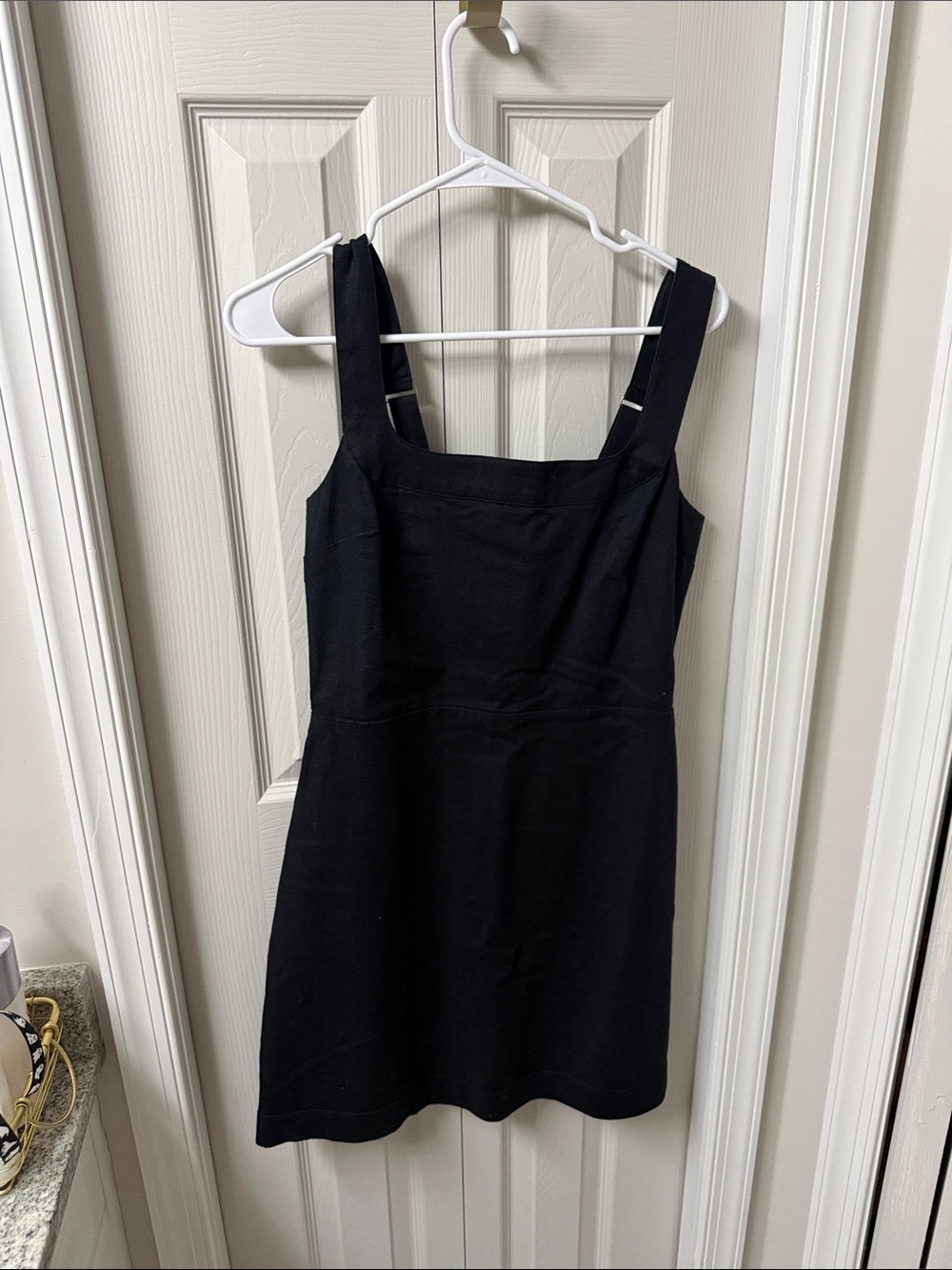 Abercrombie & Fitch Black Square-Neck Mini Dress